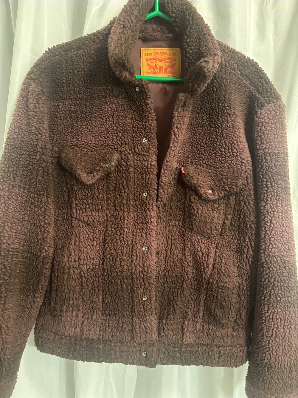 Levi's Brown Sherpa Lined Teddy Jacket